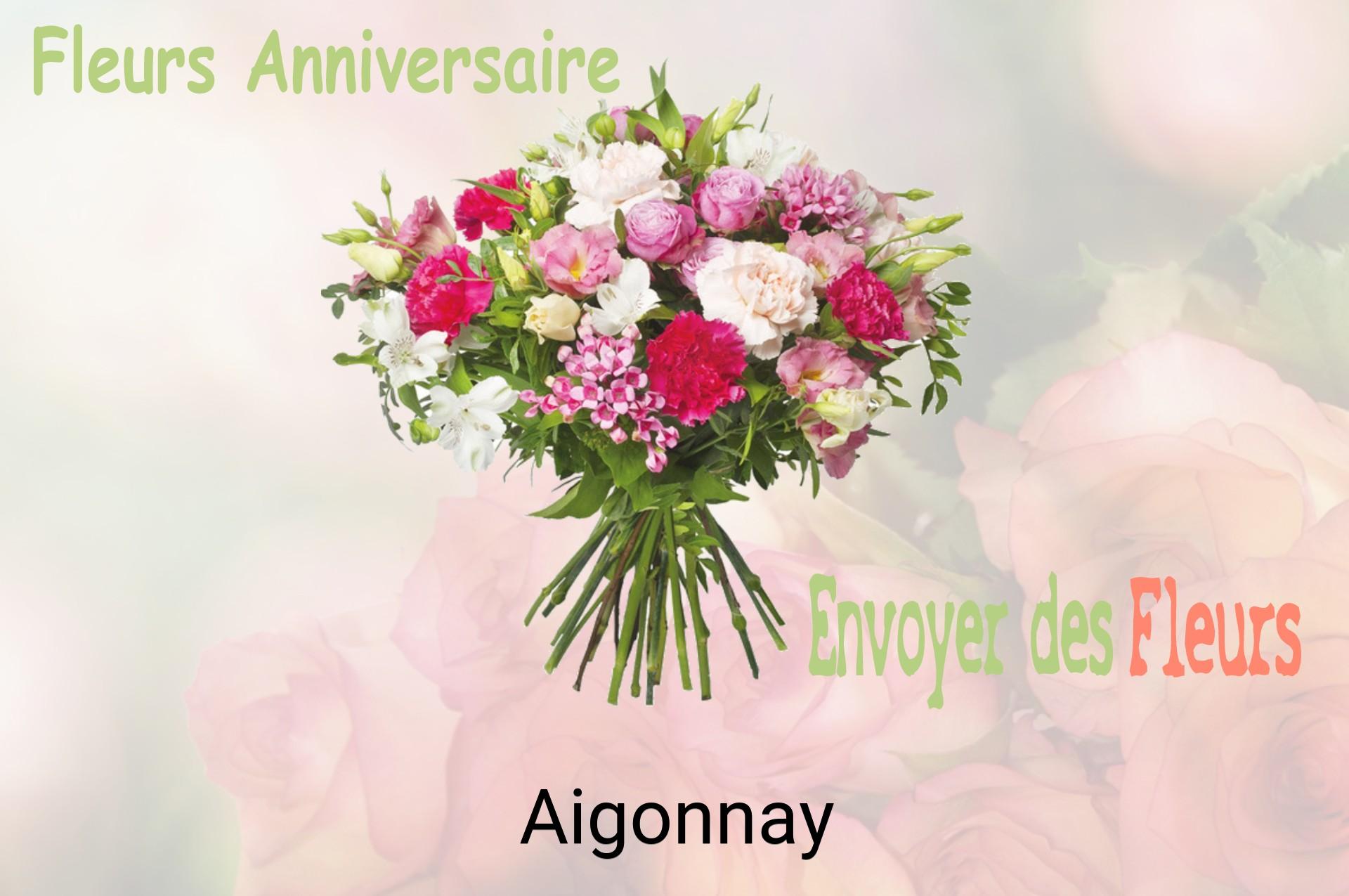 Bouquet de fleurs d’anniversaire livré à Aigonnay
